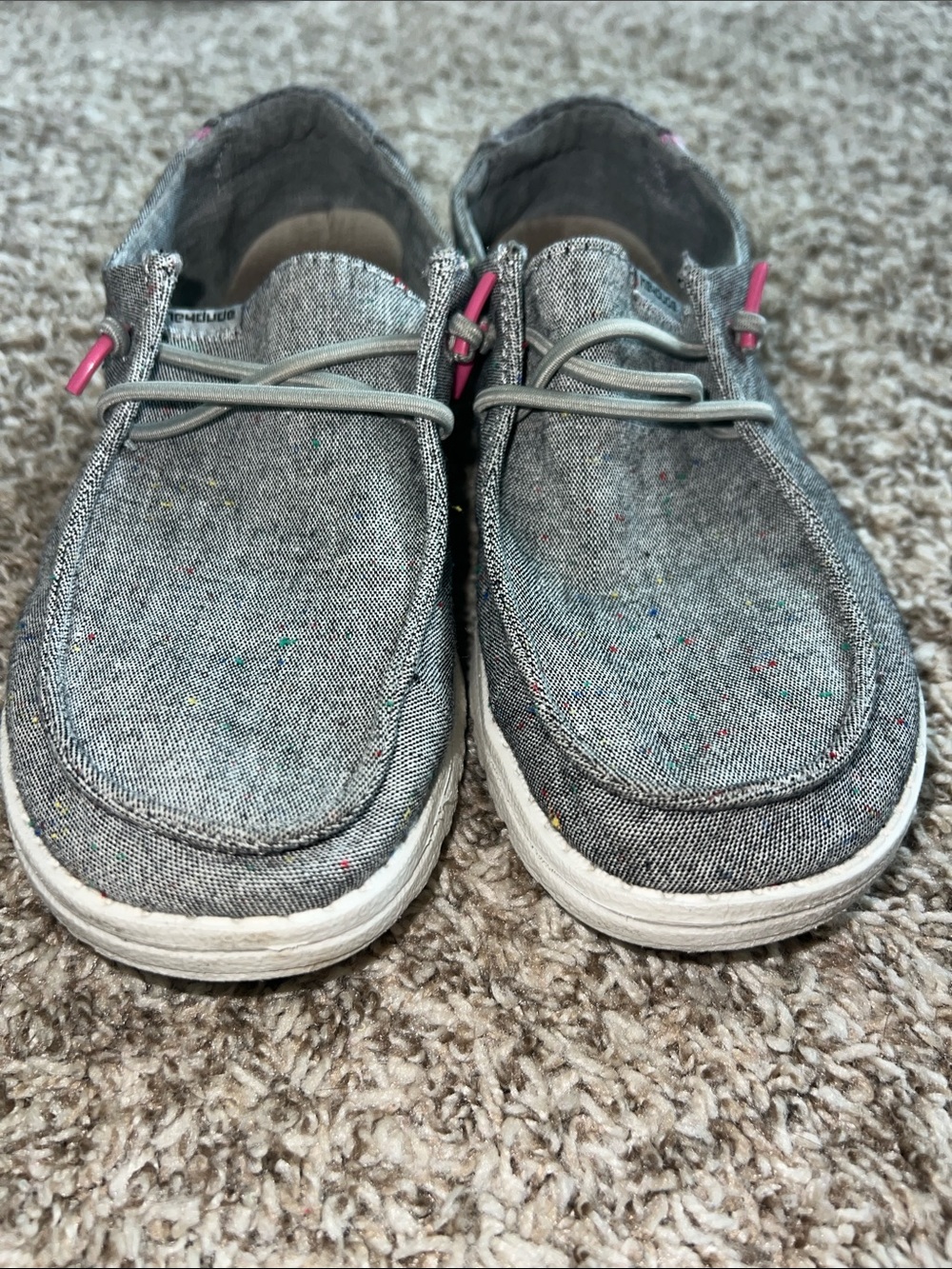 Wendy Confetti Black Hey Dude Sz 5! - Picture 2 of 11
